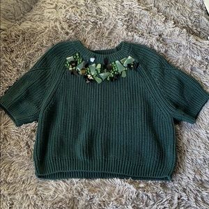 Embellished Knit Top